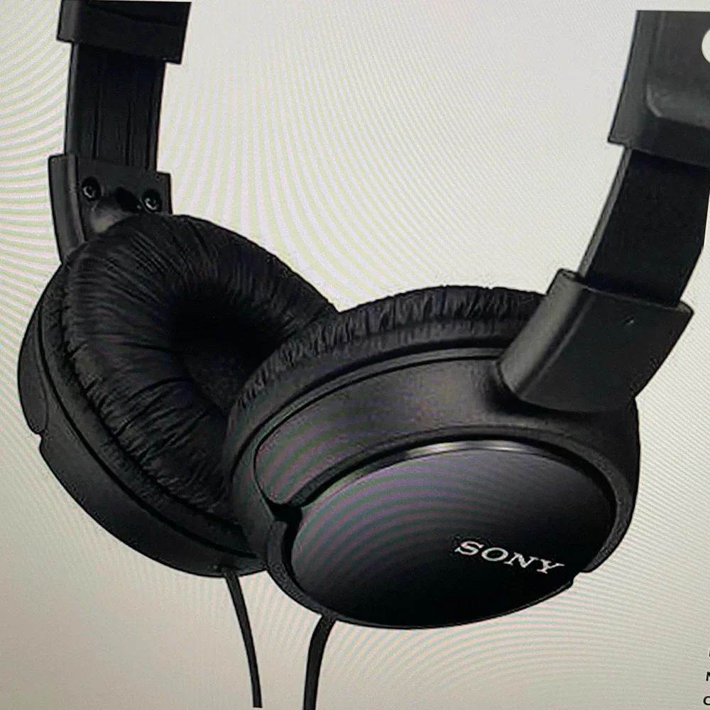 COPY - Sony ZX Series Wired On-Ear Headphones Mic, Black MDR-ZX110AP